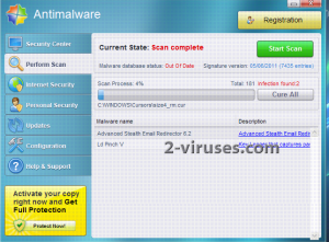 Antimalware virus