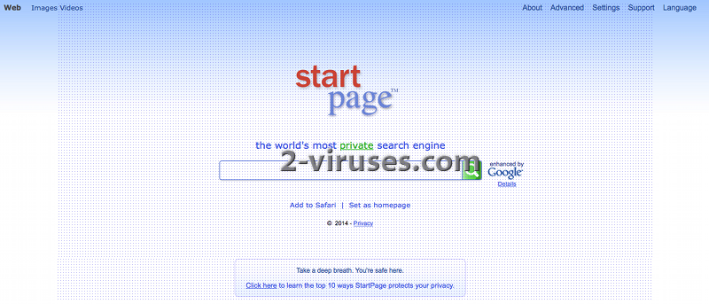 Startpage.com virus