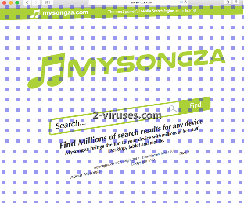 Mysongza.com virus