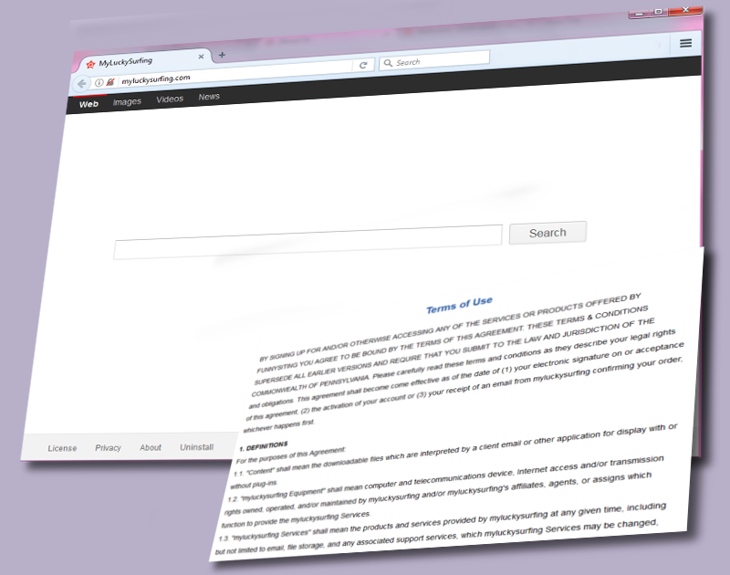 Myluckysurfing.com virus