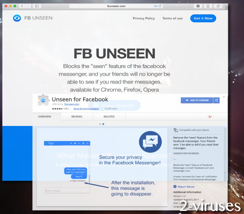 Unseen malware virus