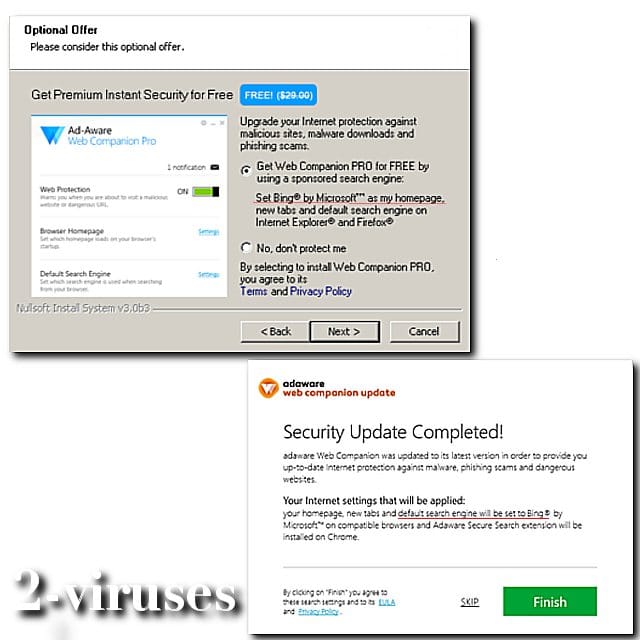 web companion ad aware virus