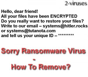 Sorry Ransomware Virus