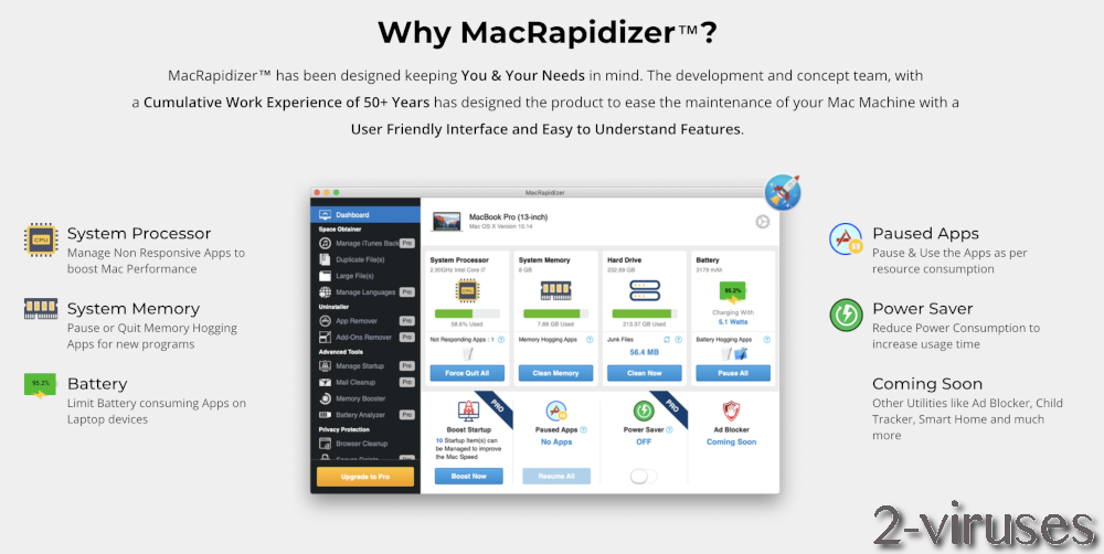 MacRapidizer PUP screen