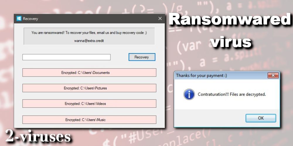 Ransomwared cryptovirus ransom note