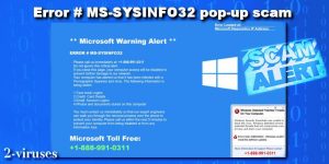 ERROR # MS-SYSINFO32 popup-svindel