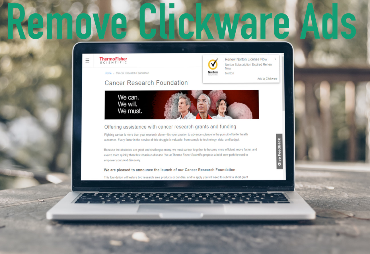 Clickware Ads removal