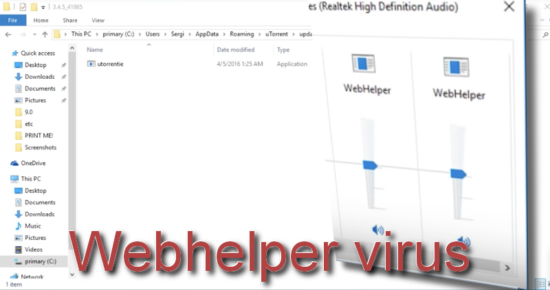 WebHelper virus remove